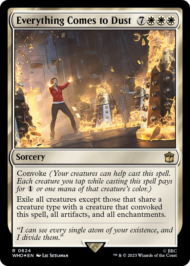 Everything Comes to Dust (Surge Foil) [Doctor Who] | Gaming Infinity