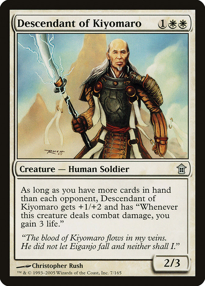 Descendant of Kiyomaro [Saviors of Kamigawa] | Gaming Infinity