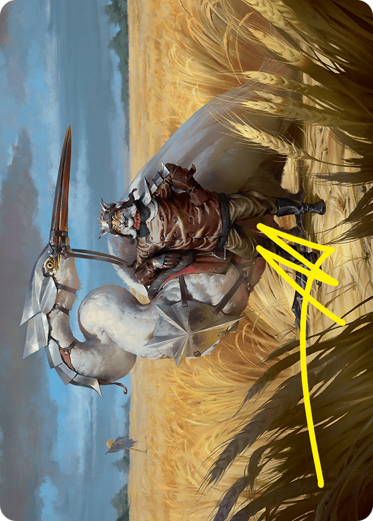 Skyknight Squire Art Card (4/54) (Gold-Stamped Signature) [Foundations Art Series] | Gaming Infinity