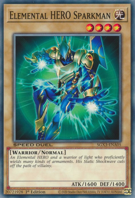 Elemental HERO Sparkman [SGX3-ENA05] Common | Gaming Infinity