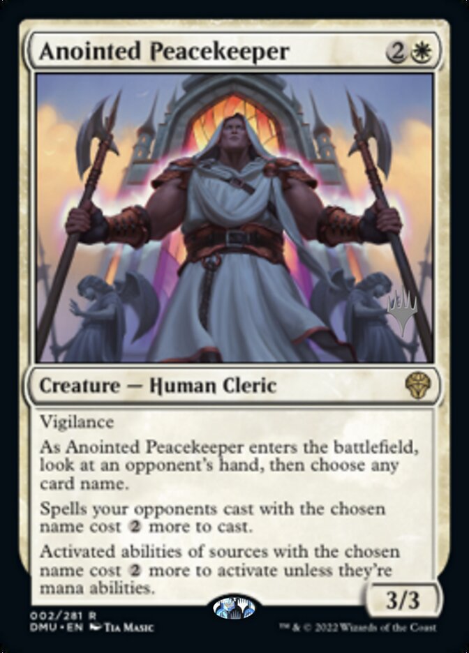 Anointed Peacekeeper (Promo Pack) [Dominaria United Promos] | Gaming Infinity