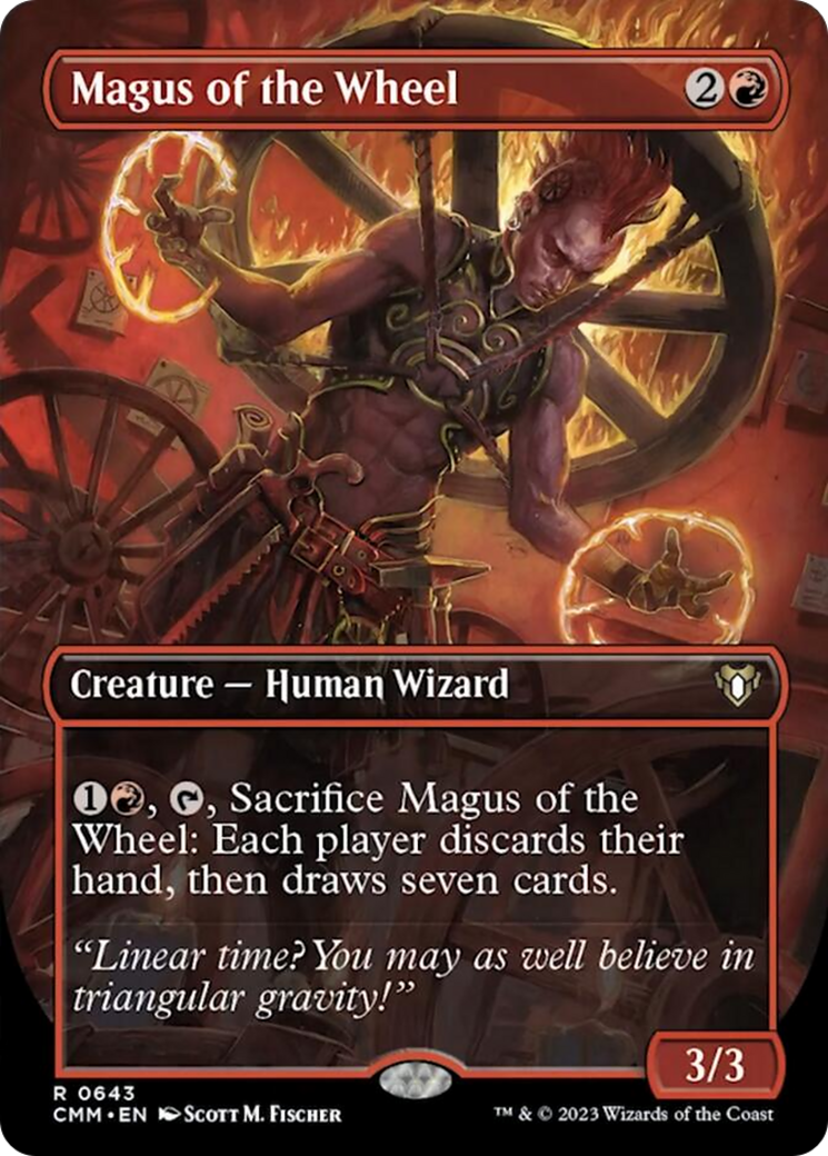 Magus of the Wheel (Borderless Alternate Art) [Commander Masters] | Gaming Infinity