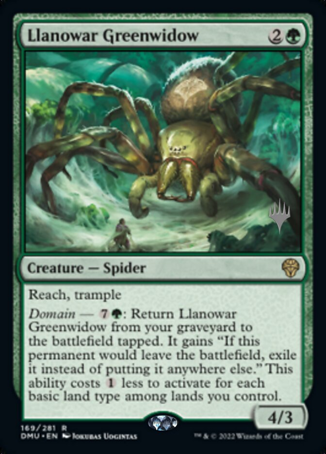 Llanowar Greenwidow (Promo Pack) [Dominaria United Promos] | Gaming Infinity