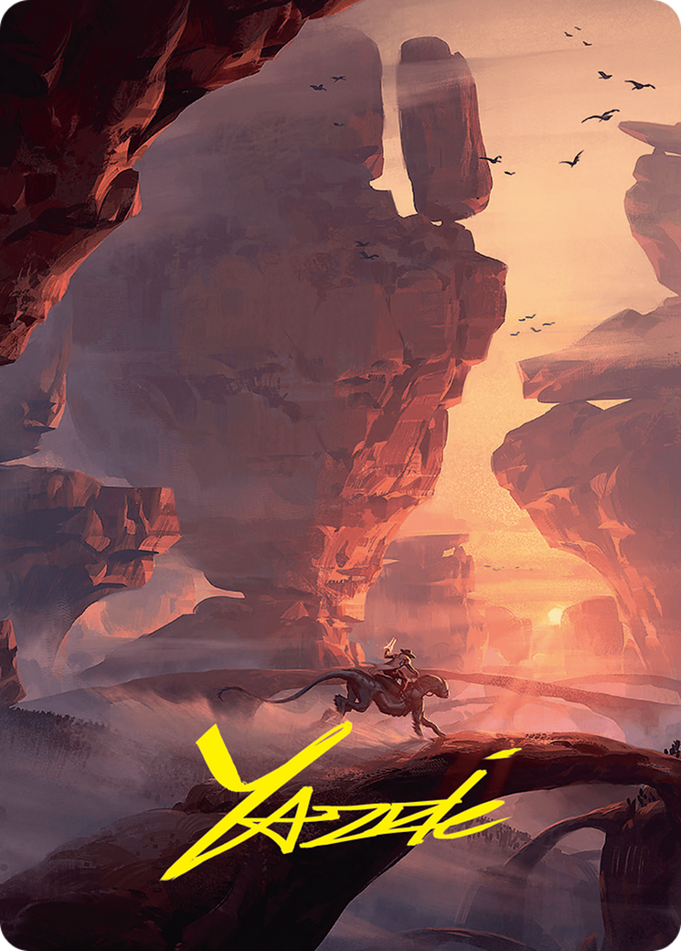 Mountain Art Card (24/54) (Gold-Stamped Signature) [Foundations Art Series] | Gaming Infinity