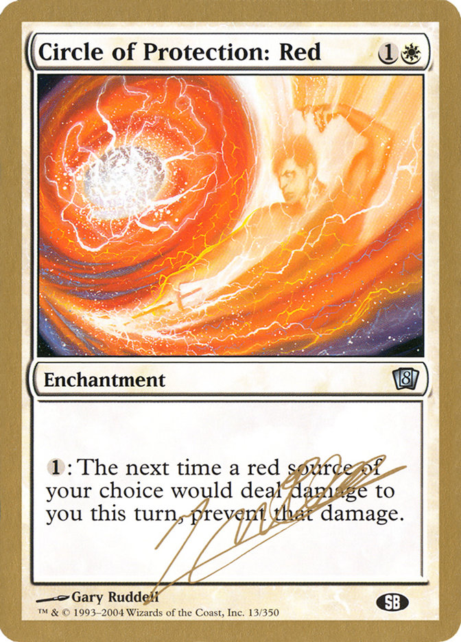 Circle of Protection: Red (Julien Nuijten) (SB) [World Championship Decks 2004] | Gaming Infinity