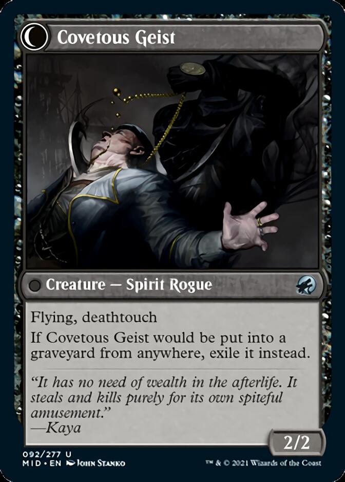 Covert Cutpurse // Covetous Geist [Innistrad: Midnight Hunt] | Gaming Infinity
