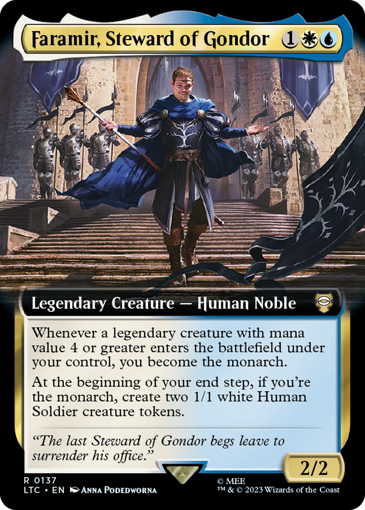 Faramir, Steward of Gondor (Extended Art) [The Lord of the Rings: Tales of Middle-Earth Commander] | Gaming Infinity