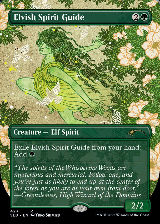 Elvish Spirit Guide (Borderless) [Secret Lair Drop Series] | Gaming Infinity