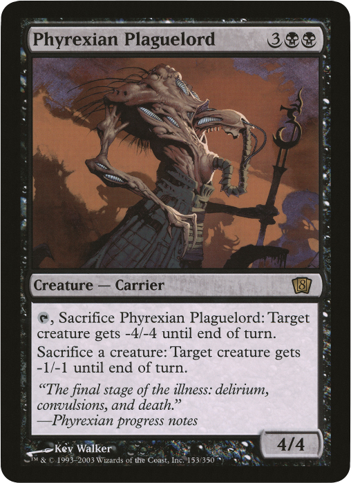 Phyrexian Plaguelord (Oversized) [Eighth Edition Box Topper] | Gaming Infinity