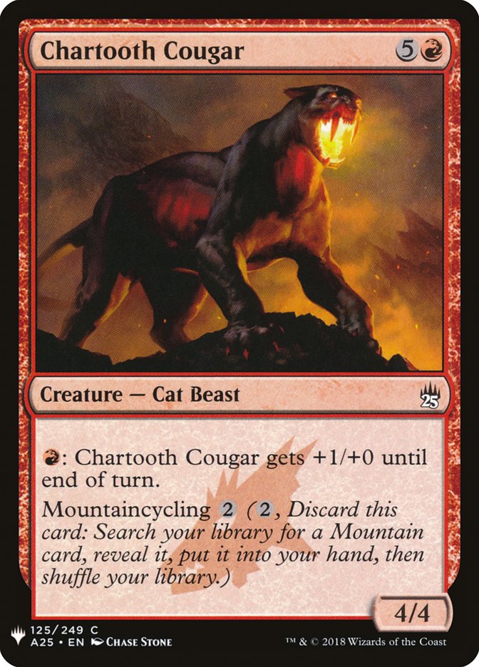 Chartooth Cougar [Mystery Booster] | Gaming Infinity