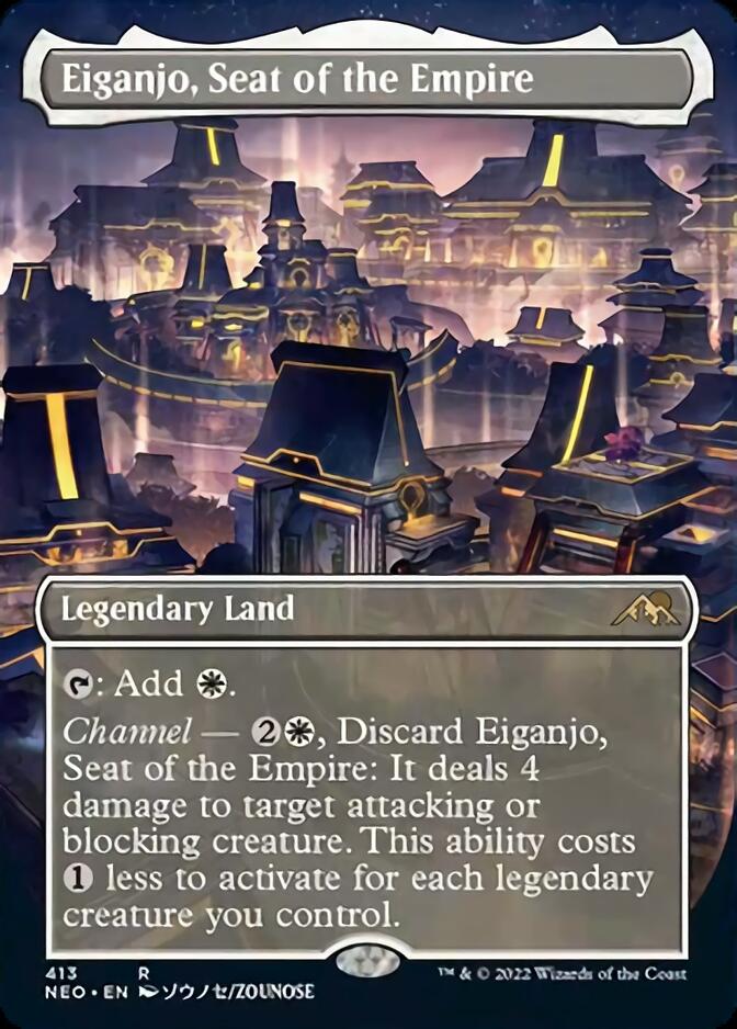 Eiganjo, Seat of the Empire (Borderless Alternate Art) [Kamigawa: Neon Dynasty] | Gaming Infinity