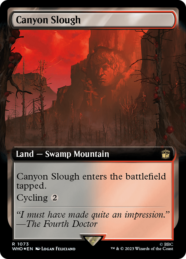 Canyon Slough (Extended Art) (Surge Foil) [Doctor Who] | Gaming Infinity