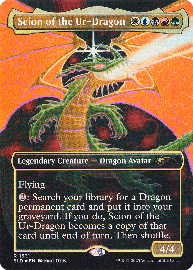 Scion of the Ur-Dragon (Rainbow Foil) [Secret Lair Drop Series] | Gaming Infinity