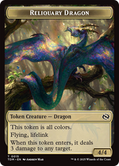 Reliquary Dragon // Dragon (0011) Double-Sided Token [Tarkir: Dragonstorm Tokens] | Gaming Infinity