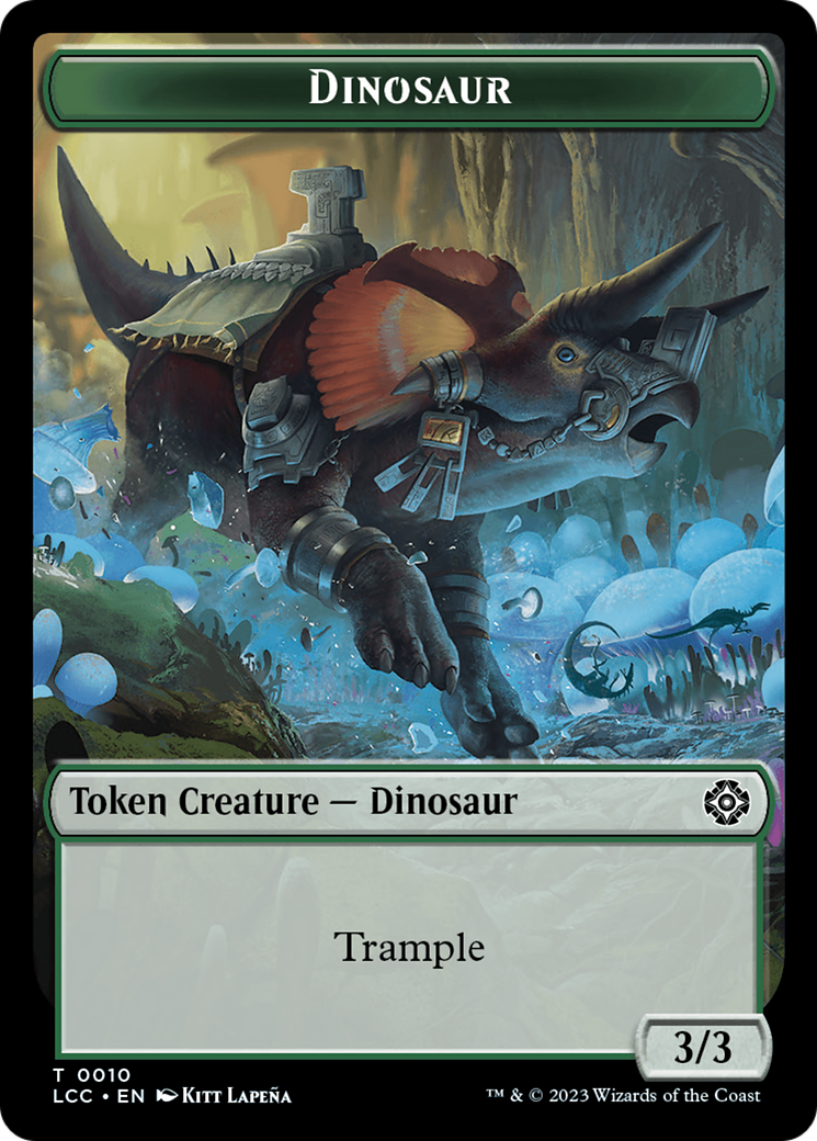 Copy // Dinosaur Double-Sided Token [The Lost Caverns of Ixalan Commander Tokens] | Gaming Infinity