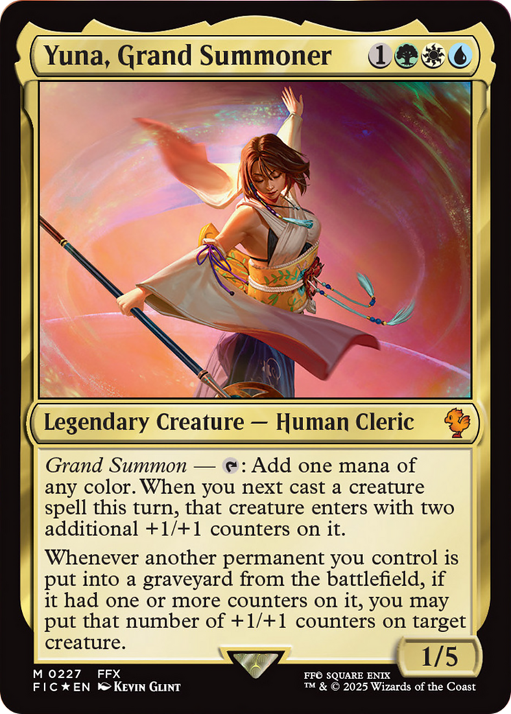 Yuna, Grand Summoner (Surge Foil) [FINAL FANTASY Commander] | Gaming Infinity