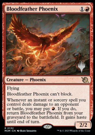 Bloodfeather Phoenix (Promo Pack) [March of the Machine Promos] | Gaming Infinity