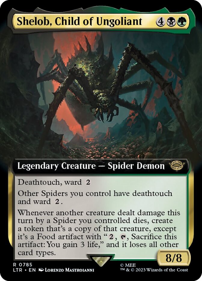 Shelob, Child of Ungoliant (Extended Art) (Surge Foil) [The Lord of the Rings: Tales of Middle-Earth] | Gaming Infinity