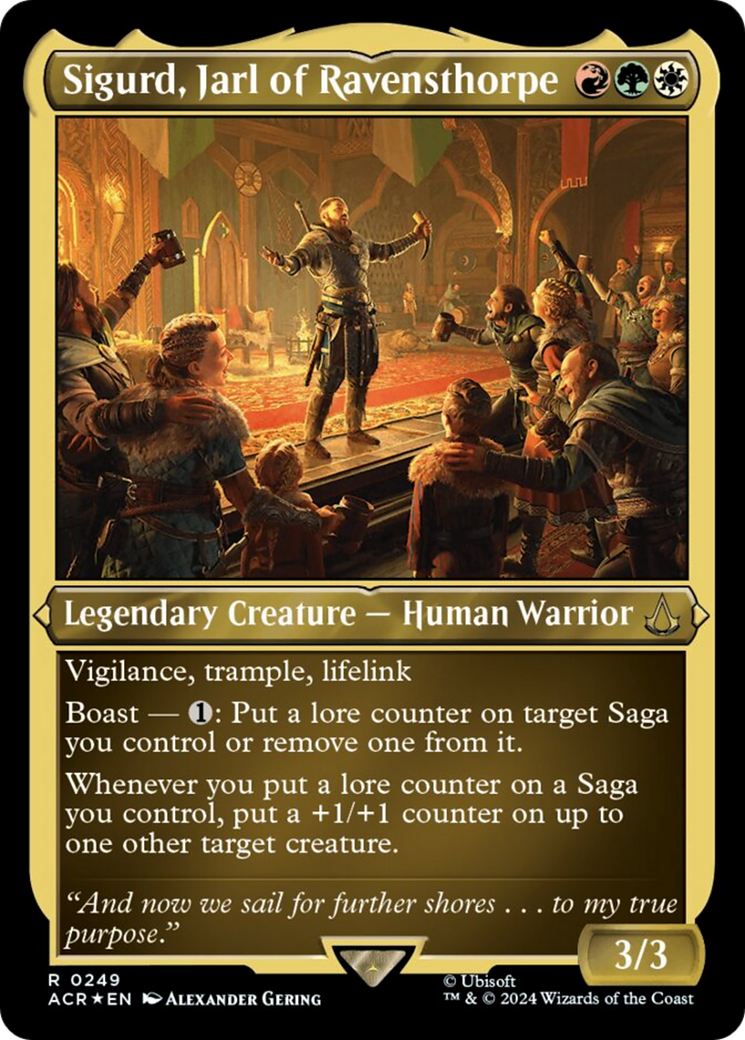 Sigurd, Jarl of Ravensthorpe (Foil Etched) [Assassin's Creed] | Gaming Infinity