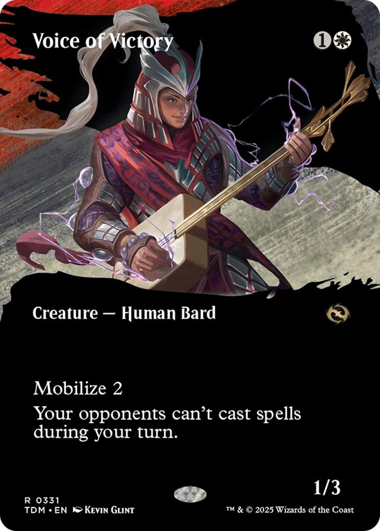 Voice of Victory (Borderless) [Tarkir: Dragonstorm] | Gaming Infinity