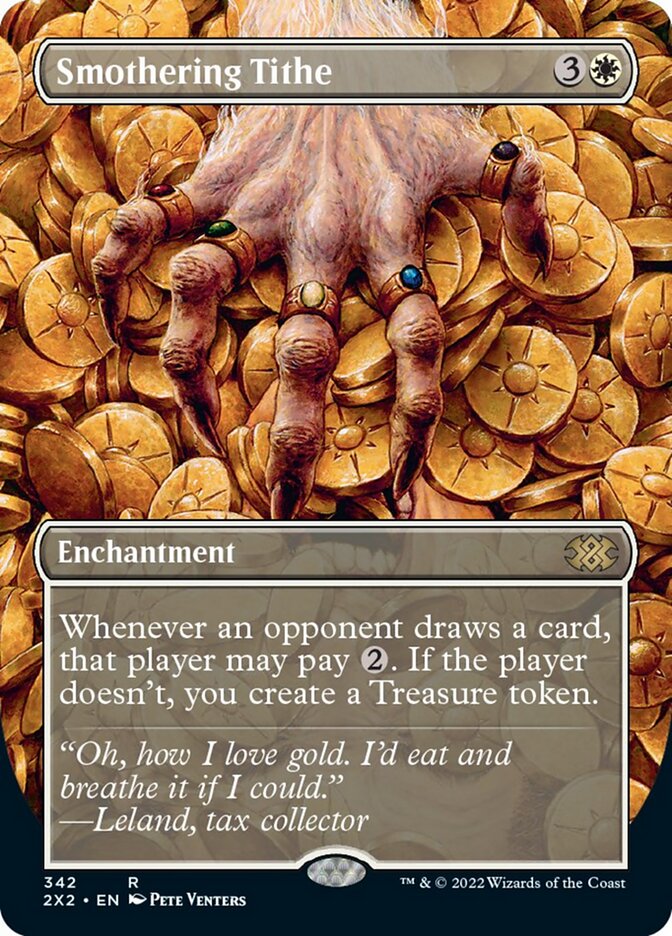 Smothering Tithe (Borderless Alternate Art) [Double Masters 2022] | Gaming Infinity