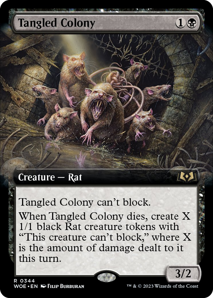 Tangled Colony (Extended Art) [Wilds of Eldraine] | Gaming Infinity