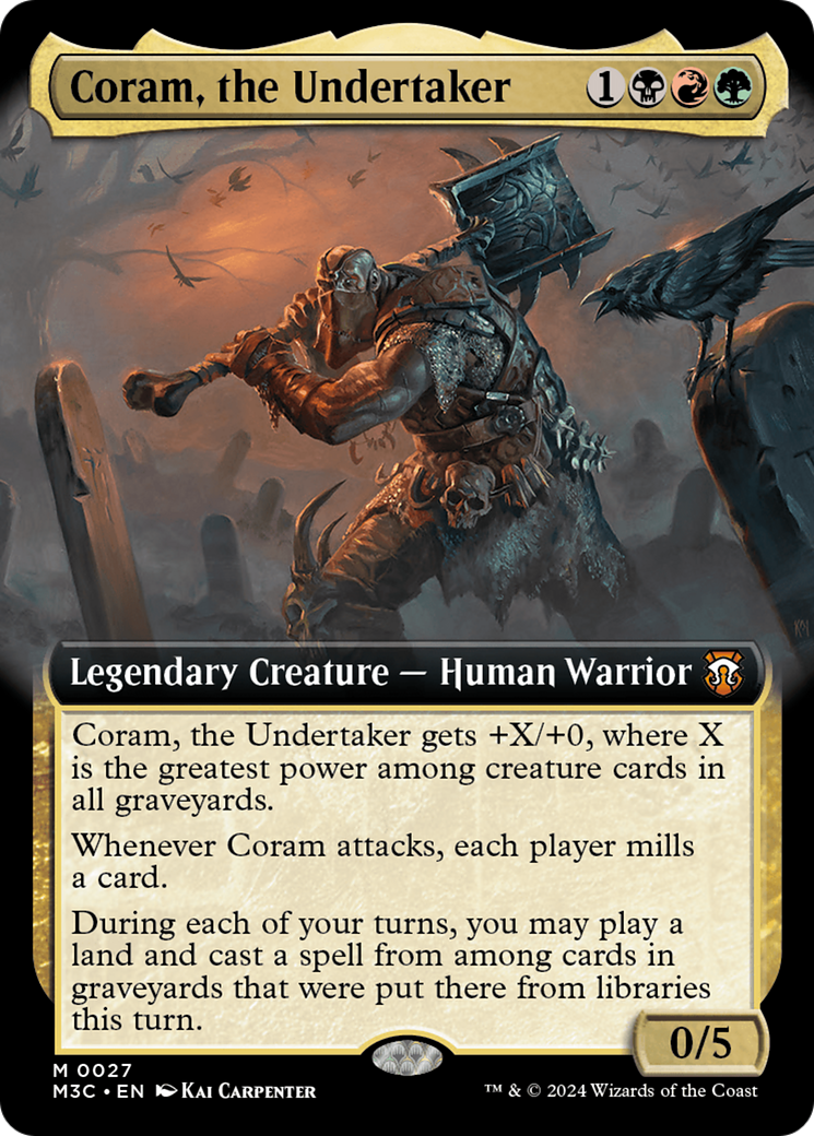 Coram, the Undertaker (Extended Art) [Modern Horizons 3 Commander] | Gaming Infinity