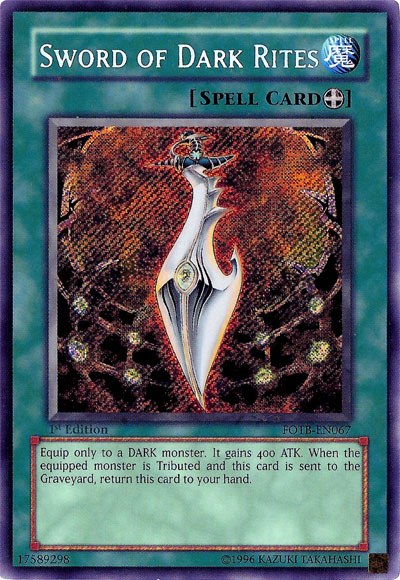 Sword of Dark Rites [FOTB-EN067] Secret Rare | Gaming Infinity