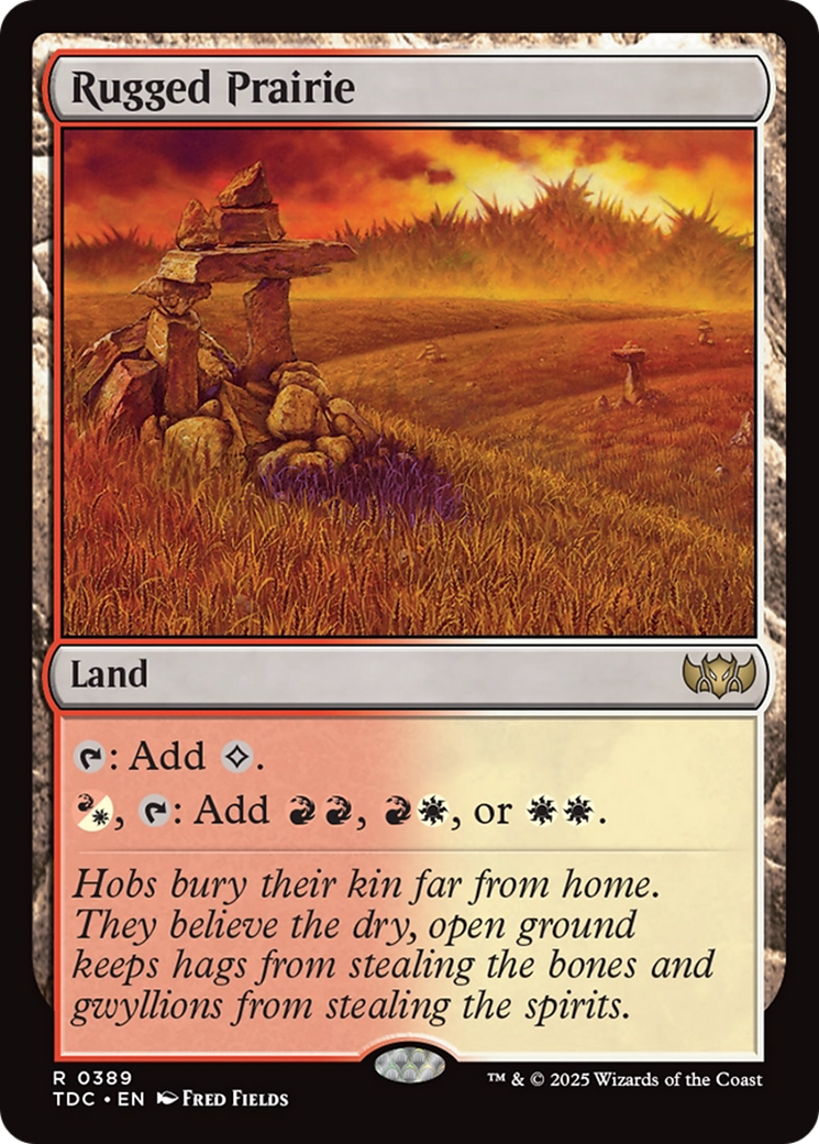 Rugged Prairie [Tarkir: Dragonstorm Commander] | Gaming Infinity