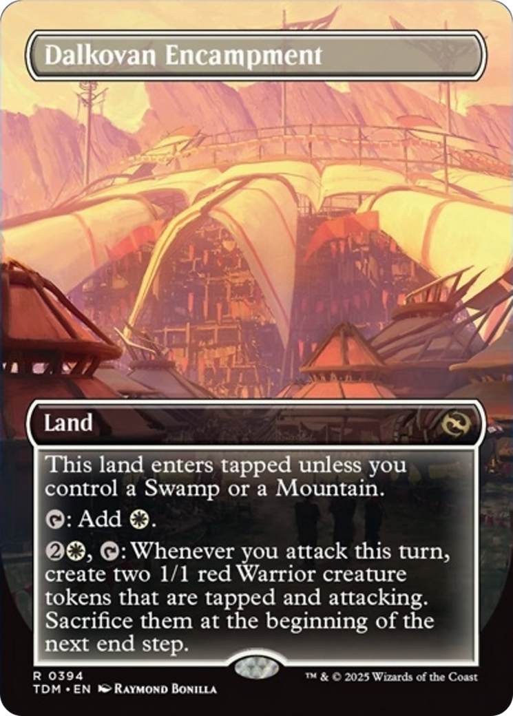 Dalkovan Encampment (Borderless) [Tarkir: Dragonstorm] | Gaming Infinity