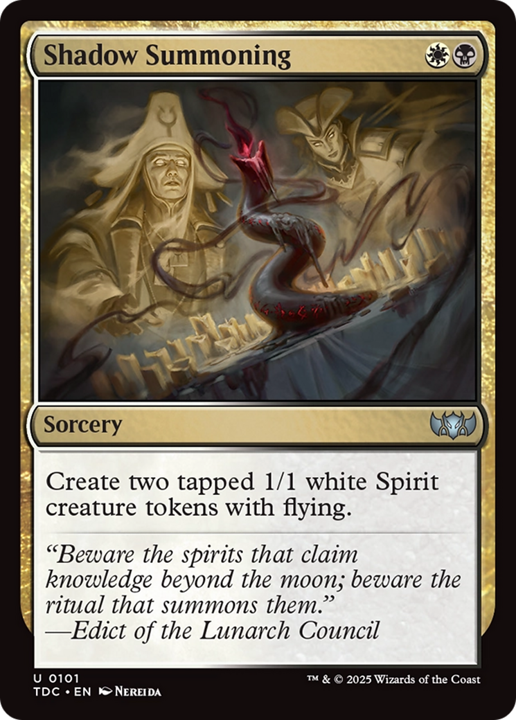 Shadow Summoning [Tarkir: Dragonstorm Commander] | Gaming Infinity