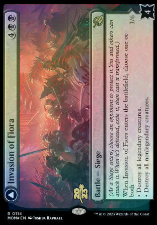 Invasion of Fiora // Marchesa, Resolute Monarch [March of the Machine Prerelease Promos] | Gaming Infinity