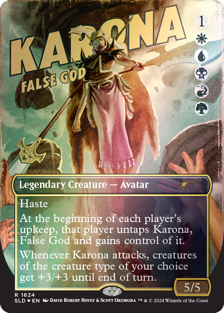 Karona, False God (Rainbow Foil) [Secret Lair Drop Series] | Gaming Infinity