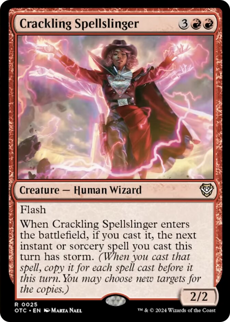 Crackling Spellslinger [Outlaws of Thunder Junction Commander] | Gaming Infinity