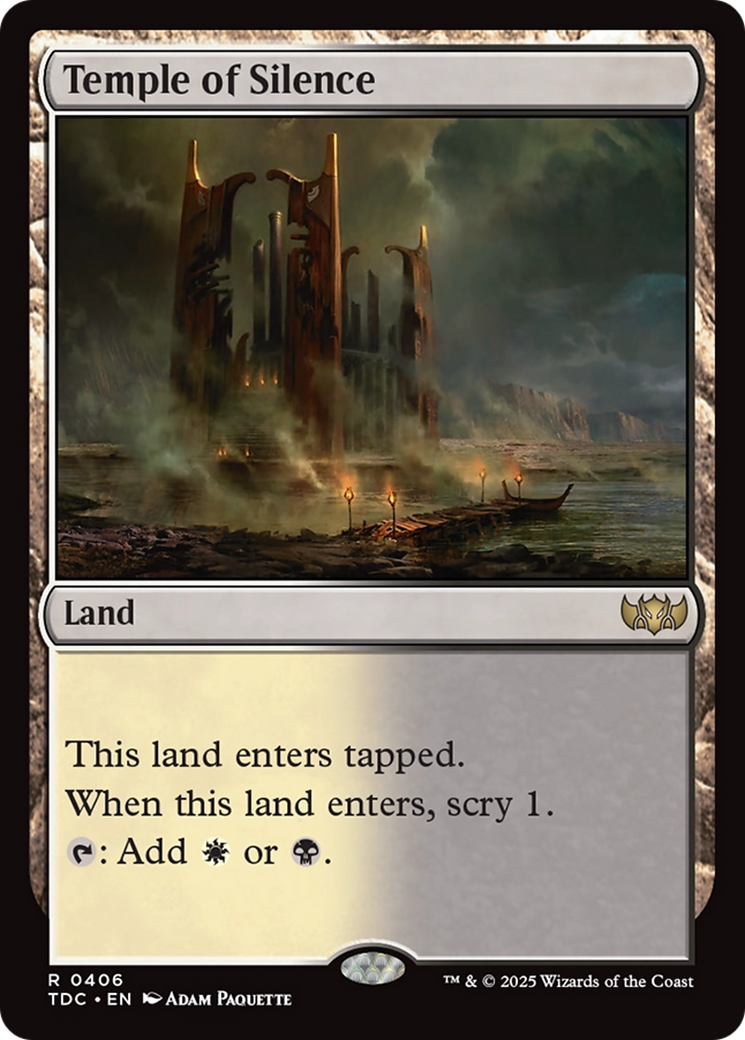 Temple of Silence [Tarkir: Dragonstorm Commander] | Gaming Infinity