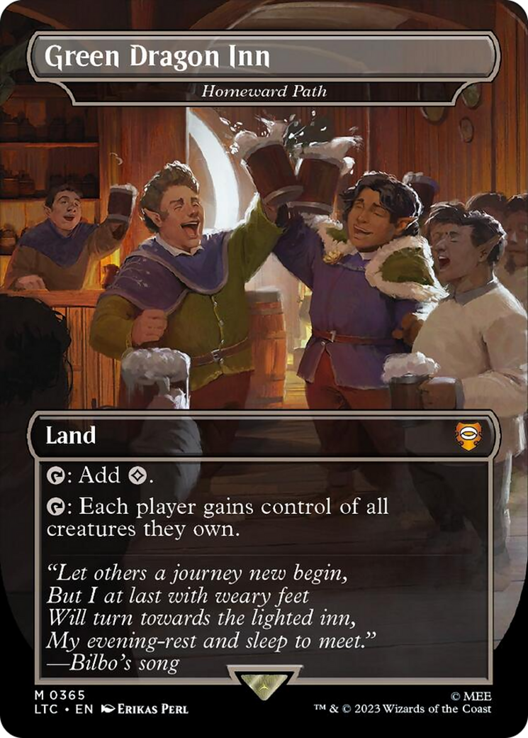 Green Dragon Inn - Homeward Path (Borderless) [The Lord of the Rings: Tales of Middle-Earth Commander] | Gaming Infinity
