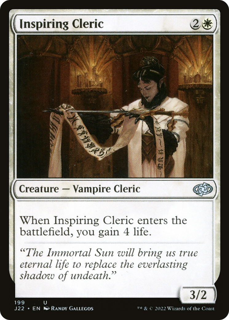 Inspiring Cleric [Jumpstart 2022] | Gaming Infinity