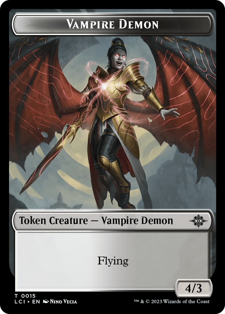 Vampire Demon Token [The Lost Caverns of Ixalan Tokens] | Gaming Infinity