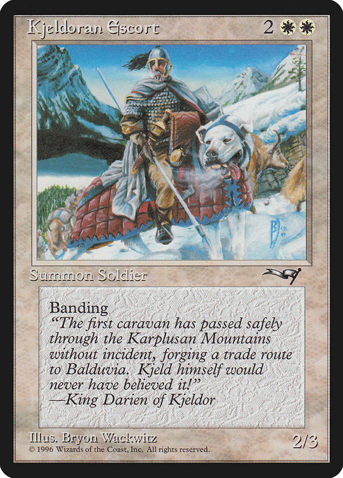Kjeldoran Escort (Mountain Background) [Alliances] | Gaming Infinity