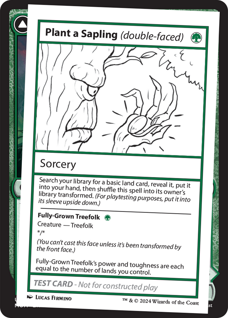 Plant a Sapling (double-faced) [Mystery Booster 2 Playtest Cards] | Gaming Infinity