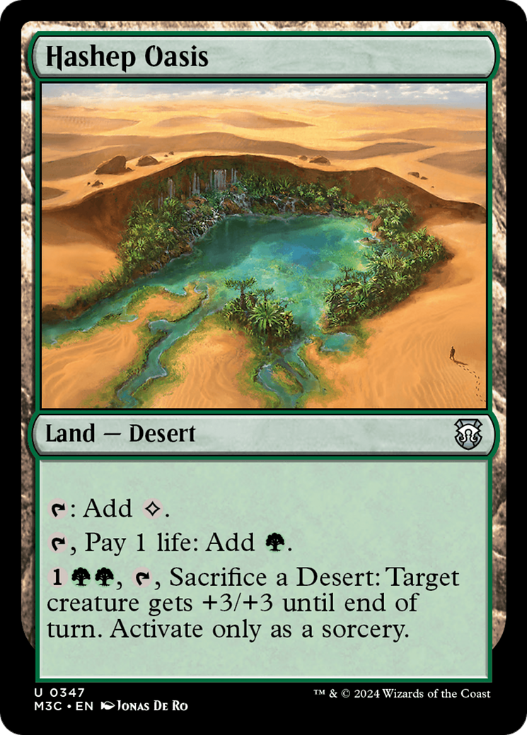 Hashep Oasis (Ripple Foil) [Modern Horizons 3 Commander] | Gaming Infinity