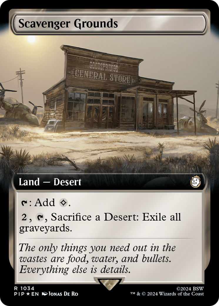 Scavenger Grounds (Extended Art) (Surge Foil) [Fallout] | Gaming Infinity