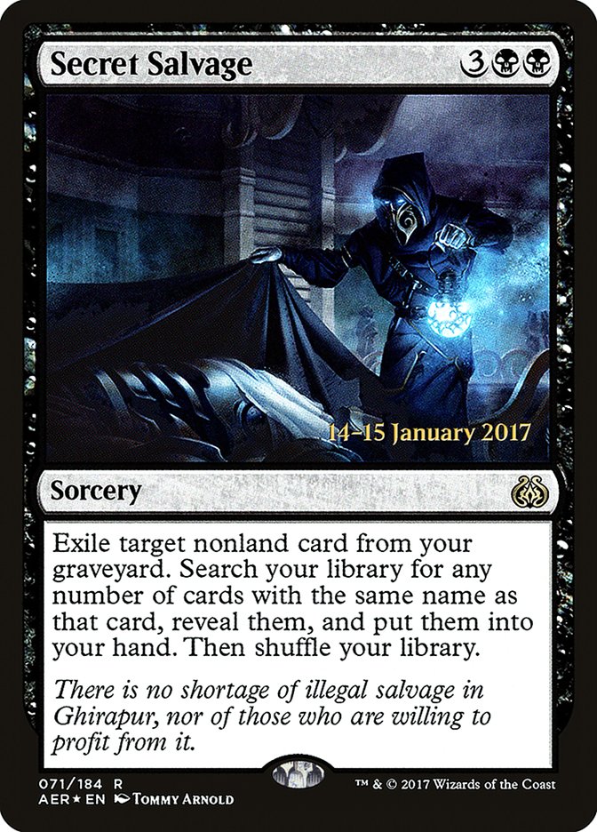 Secret Salvage [Aether Revolt Prerelease Promos] | Gaming Infinity