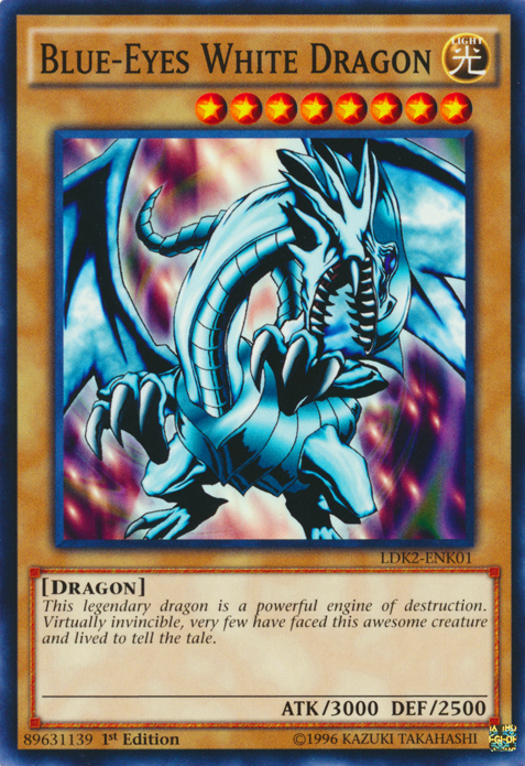 Blue-Eyes White Dragon (Version 1) [LDK2-ENK01] Common | Gaming Infinity