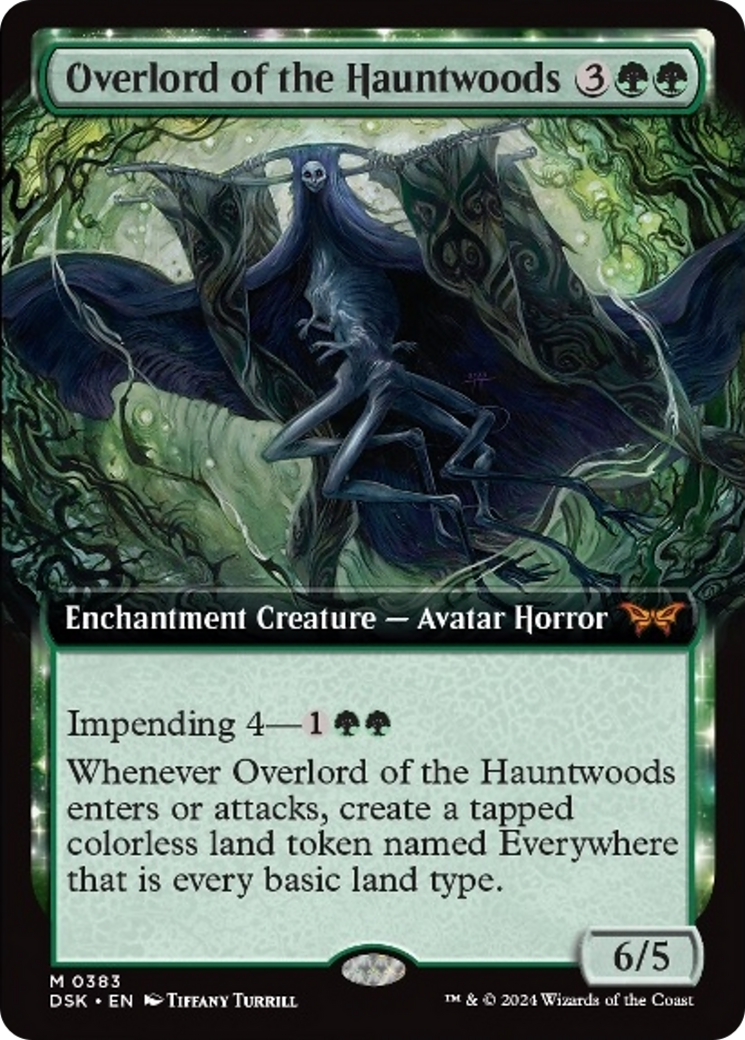 Overlord of the Hauntwoods (Extended Art) [Duskmourn: House of Horror] | Gaming Infinity