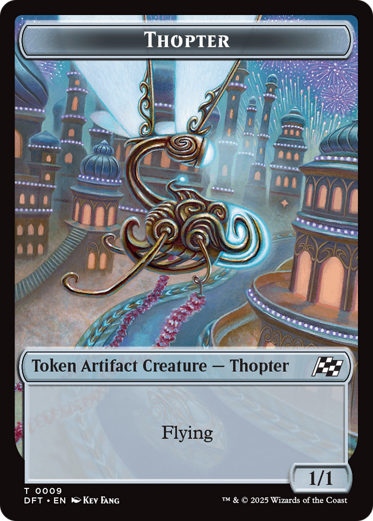 Servo // Thopter (0009) Double-Sided Token [Aetherdrift Tokens] | Gaming Infinity