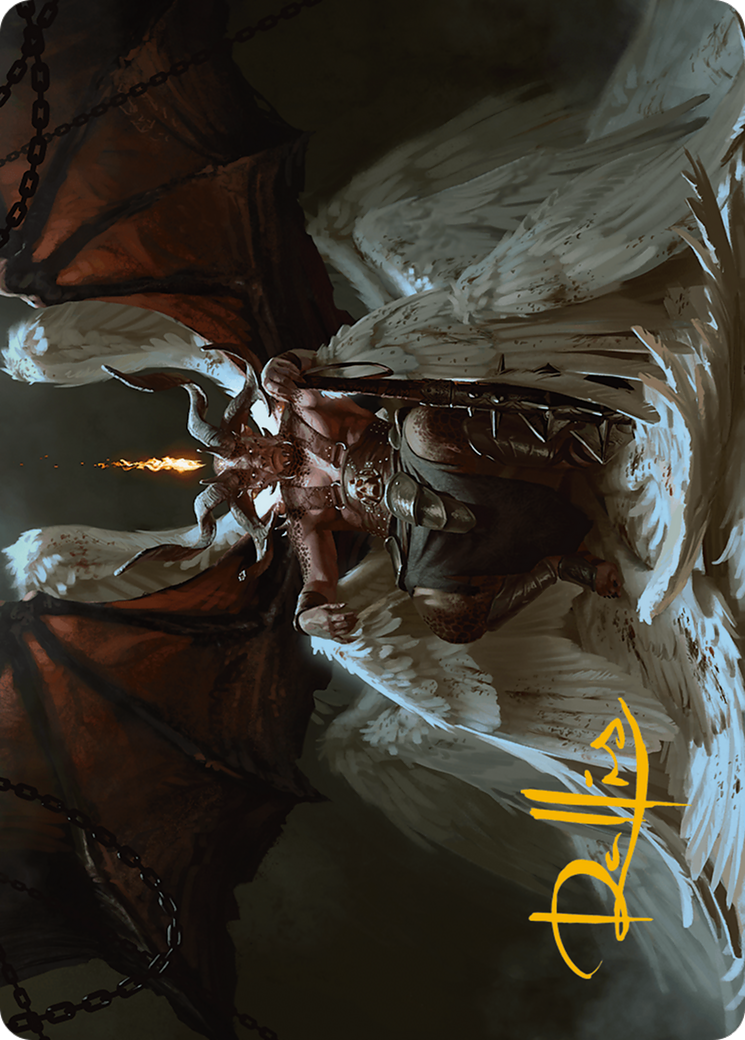 Shilgengar, Sire of Famine Art Card (Gold-Stamped Signature) [Modern Horizons 3 Art Series] | Gaming Infinity