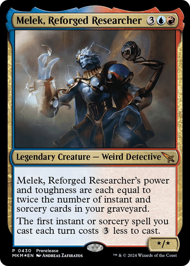 Melek, Reforged Researcher [Murders at Karlov Manor Prerelease Promos] | Gaming Infinity