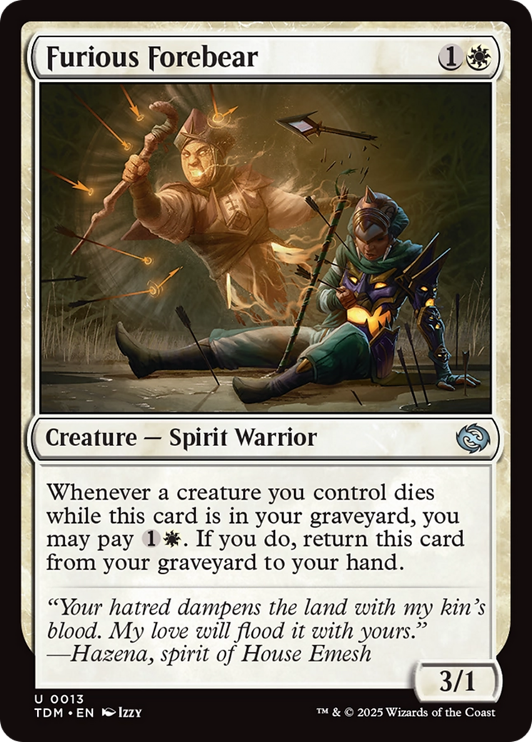 Furious Forebear [Tarkir: Dragonstorm] | Gaming Infinity