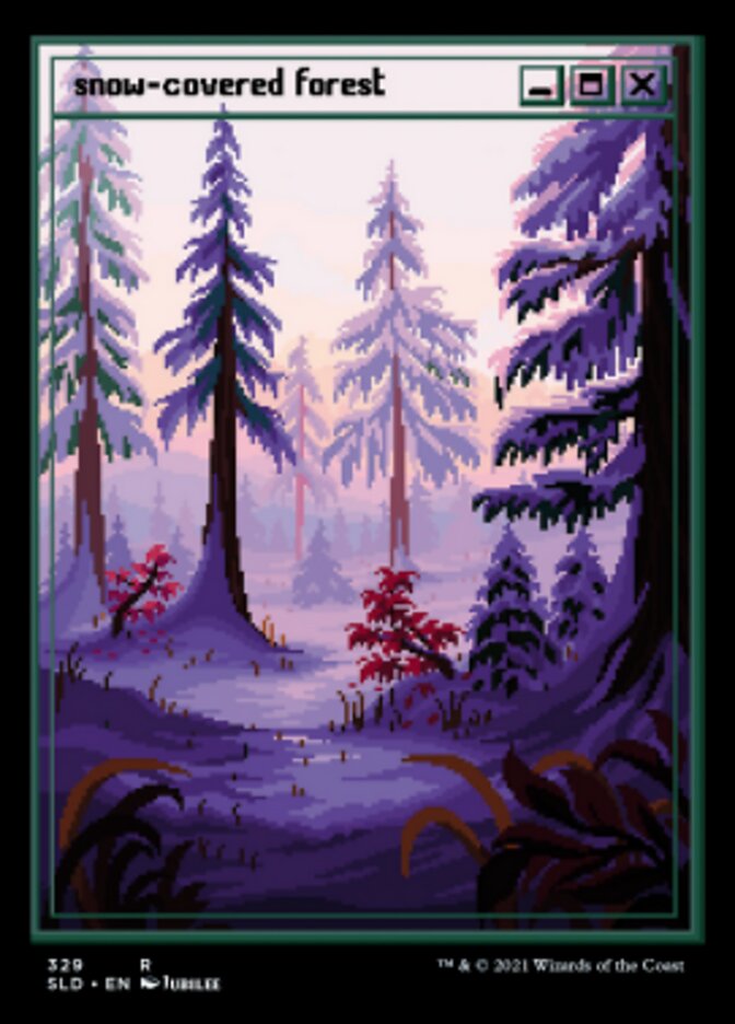 Snow-Covered Forest (Foil Etched) [Secret Lair Drop Series] | Gaming Infinity